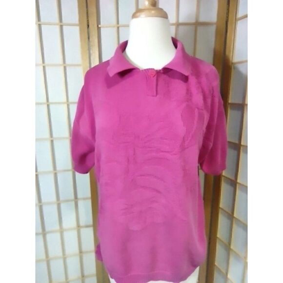 VTG Halston Lg Collared Sweater - Picture 7 of 16